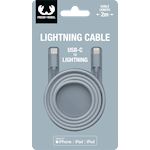 Fresh n Rebel USB-C-Lightning Fabriq cable 2.0m Dusky Blue