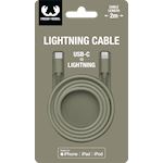 Fresh n Rebel USB-C-Lightning Fabriq cable 2.0m Dried Green