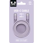 Fresh n Rebel USB-C-USB-C Fabriq cable 2.0m Dreamy Lilac