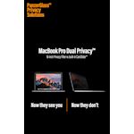 PanzerGlass MacBook Pro Dual Privacy 16" Small With Camera Shutter