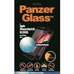 PanzerGlass Apple iPhone 6/6s/7/8/SE (2020)/SE (2022) - Black Case Friendly - Anti-Glare - SUPER+ Glass