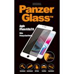 PanzerGlass Apple iPhone 6/6S/7/8 - White PRIVACY Case Friendly - SUPER+ Glass