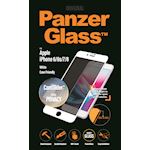 PanzerGlass Apple iPhone 6/6s/7/8 Case Friendly Privacy CamSlider - White - SUPER+ Glass