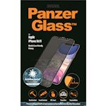 PanzerGlass Apple iPhone XR/11 PRIVACY - Black Case Friendly - Anti-Bacterial - SUPER+ Glass