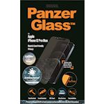PanzerGlass Apple iPhone 12 Pro Max - Black Case Friendly CamSlider Privacy - Anti-Bacterial - MicroFracture Technology