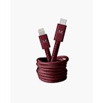 Fresh n Rebel USB-C - Apple Lightning Fabriq cable - 1.5m - Ruby Red