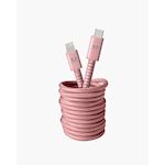 Fresh n Rebel USB-C - Apple Lightning Fabriq cable - 3.0m - Dusty Pink
