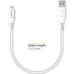 Accezz MFI Certified Lightning - USB cable - 0,2 meter - White