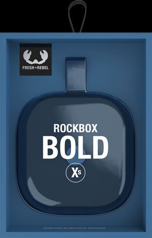 Fresh n Rebel Rockbox BOLD Xs - Wireless Bluetooth speaker - Steel Blue |  Dividino