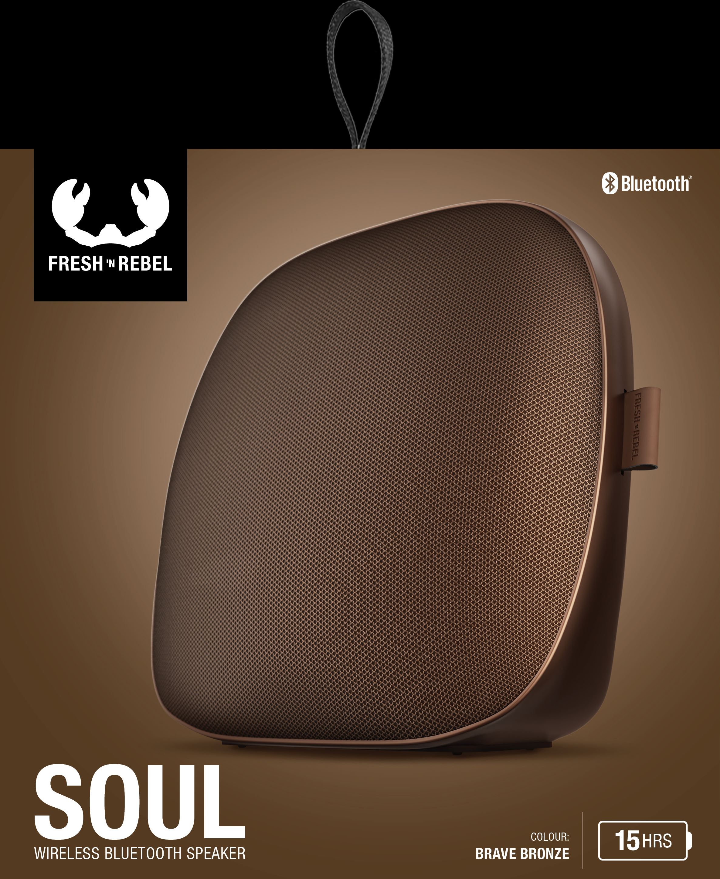 Fresh n Rebel SOUL - Wireless Bluetooth speaker - Brave Bronze | Dividino