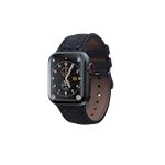 Njord Salmon Vindur Leather Watch Strap Apple Watch 44/45 mm - Grey